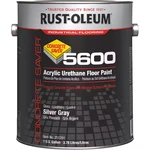 Rust-oleum 251291 Gal Floor Paint, Gloss Finish, Silver Gray, Water Base New. Price: $62.25.
