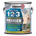 Zinsser Bulls Eye 123 Gray Water-based Acrylic Copolymer Primer All Surface 1GAL New. Price: $46.99.