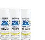 (3) Rustoleum 249058 Ultra Cover 2X Flat White Spray Primer, Bonds Plastic New. Price: $24.26.