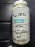 Waverly Inspirations Wax Paint, White Matte Finish, 16 Fl. Oz, Factory Sealed New. Price: $17.97.