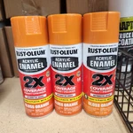 4 Ct Rust-oleum 271921 Acrylic Enamel 2X Coverage Gloss Orange 12 Oz Can New. Price: $29.99.