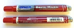Dykem Markers Brite-mark 2 Pc Industrial All Purpose Red #84006 New. Price: $13.35.