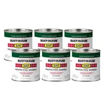 Rust-oleum 7738730-6PK Stops Brush On Paint, Half Pint, Gloss Hunter Gre... New. Price: $49.19.