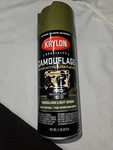 Krylon 4296 Woodland Green Camouflage Ultra Flat Spray Paint. (11OZ) Cans. New. Price: $30.00.