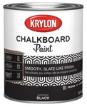 Krylon K05223000 Chalkboard Paint Special Purpose Brush-on, 1 Quart, Black New. Price: $24.85.