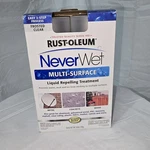 Never Wet Rust-oleum Multi-surface Liquid Repelling Treatment Kit Frosted Clear New. Price: $19.00.