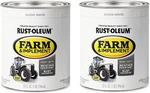 280105-2PK Farm & Implement Enamel Paint, Quart, Gloss White, (pack Of 2) New. Price: $60.99.