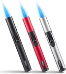3 Pack Butane Torch Lighters, 6-INCH Refillable Pen Adjustable Jet Flame New. Price: $20.23.