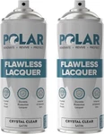 Polar Clear Satin Flawless Lacquer Spray -2 X 13.5FL Oz Coat Paint New. Price: $21.99.