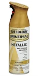 Rust-oleum 245221 Universal Pure Gold Metallic Spray Paint 11 Oz. (pack Of 6) New. Price: $78.99.