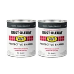 Rust-oleum 7784502-2PK Stops Brush On Paint, Quart, Gloss Charcoal Gray,... New. Price: $51.19.