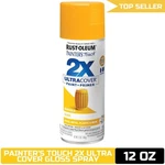 Rust-oleum 346955 Painter's Touch 2X Ultra Cover Gloss Marigold Spray 12 New. Price: $16.33.
