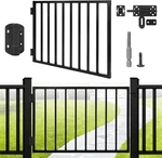 Outdoor Deck Fence Gate Kit, 32''H X 48''W Heavy Duty Steel Anti-rust New. Price: $152.12.