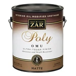 Zar Ultra Max Matte Polyurethane, 1 Gal, 2-PACK, Self-leveling, Low Odor New. Price: $159.39.