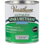 Varathane Satin Clear Water Based Exterior Spar Urethane, Qt. 250241H New. Price: $34.63.