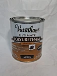 Varathane Ultimate Oil Based Polyurethane, Gloss Finish, 1 Quart Protects Wood New. Price: $17.00.