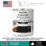 Rust-oleum 372012 Transformations Basics Cabinet & Trim Paint Quart, Black Used. Price: $14.99.