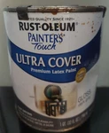 Rust-oleum 1986502 Painters Touch Premium Gloss Latex Paint, Qt, Dark Gray New. Price: $19.99.