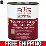 Fast-drying Eco-friendly Anti-slip Paint, Quart Sand Color For Decks & Patios New. Price: $69.99.