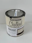 Rust-oleum Chiffon Cream Chalked All-in-one Ultra Matte Paint -brand New Open. Price: $24.26.