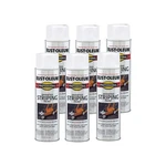 Rust Oleum 18 Ounce Striping Paint Pack Of 6 White Upside Down Spray New. Price: $68.49.