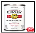 1 Qt. Protective Enamel Gloss White Interior/exterior Paint New. Price: $22.40.