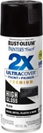 Rust-oleum 331172 Painter's Touch 2X Ultra Cover Spray Paint, 12 Oz Black New. Price: $9.99.
