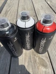 Mtn Hardcore Spray Paint 400ML Glossy 3 Cans Red,black, & And White - Graffiti New. Price: $36.97.