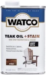 Watco 348747 Teak Oil Plus Stain, Quart, Jacobean, 32 Fl Oz New. Price: $38.43.