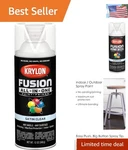 Krylon Fusion 12 Oz Satin Clear Spray Paint - Maximum Adhesion & Rust Protection New. Price: $19.54.
