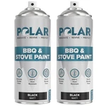 Polar Bbq & Stove Spray Paint, Matte Black, 13.5 Fl Oz, 2 Pack New. Price: $21.99.