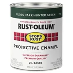 1 Pc Rust-oleum '7733502 Interior/exterior Paint, Gloss, Oil Base, Dark Hun New. Price: $33.33.