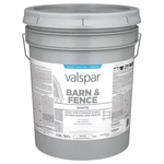Valspar 018.3125-70.008 Barn And Fence Paint, White, Gal Pail New. Price: $202.72.