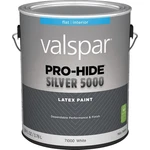 028.0071000.007 Valspar Pro-hide Silver 5000 Latex Flat Interior Wall Paint, Whi New. Price: $55.52.