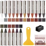 Wood Filler Sticks 18 Colors Crayons For Scratches Floor Re... New. Price: $23.45.