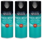 Minwax 34444 Water Based 11.5 Oz Semi-gloss Clear Polycrylic Spray Pack Of New. Price: $74.99.