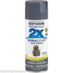 (6)- Dark Gray Gloss Rustoleum Painters Touch 2X Ultra Cover Spray 249115 New. Price: $67.99.