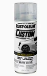 Clear, Rust-oleum Automotive Custom Lacquer Gloss Spray PAINT-323383, 11 Oz New. Price: $14.55.