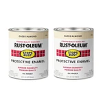 Rust-oleum 7770502-2PK Stops Brush Paint, Quart, Gloss Almond, (pack ... New. Price: $49.69.