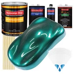 Dark Teal Metallic Gallon Urethane Basecoat Clearcoat Car Auto Paint Kit New. Price: $377.99.