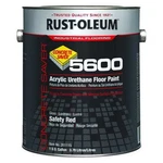Rust-oleum 261115 Gal Floor Paint, Gloss Finish, Safety Red, Solvent New. Price: $70.35.