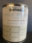 Rust-oleum Milk Paint Finish Interior Matte Classic White 1 Quart New. Price: $21.95.