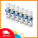 Rust-oleum American Accents 2X Ultra Cover Spray Paint, Semi-gloss White, 6 Pack New. Price: $29.99.