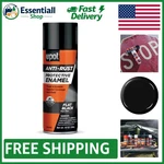 Protective 10 Oz Flat Black Enamel Spray Long-lasting Anti-fade Vehicle Paint New. Price: $17.99.
