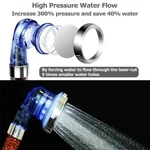 High Turbo Pressure Shower Head Bathroom Waterproof Space Saving Handy New. Price: $10.74.