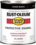 Rust-oleum High Gloss Black Enamel Oil-based Paint, 1 Quart Stops Rust! New. Price: $94.99.