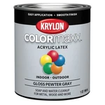 Krylon Colormaxx Brush-on, Gloss, Pewter 32 Fl Oz (pack Of 1), Gray New. Price: $26.90.