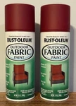 Cans Rust-oleum 358831 Outdoor Fabric Paint Dark Red 12 Oz Ea New. Price: $22.00.