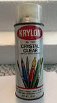 Vintage Krylon 1303 Crystal Clear Acrylic Spray Coating Used Paint Can Untested. Price: $9.99.