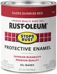 7762502 Stops Rust Brush On Paint, Quart, Gloss Sunrise Red, (pack Of 1) New. Price: $29.92.